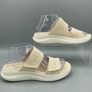 Easy Spirit Women’s Dashtyn Double Band Lightweight Sandals Beige Size 7M